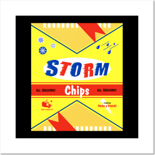 Storm Chips Funny Design Posters and Art